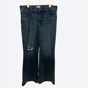 UpWest Ripped Stretch Wide-Leg Jean All Day denim